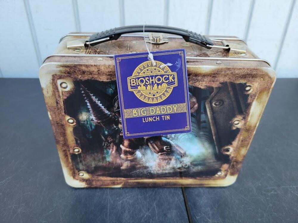 BioShock Big Daddy Metal Lunch Tin Collectible Video Game Art Storage Box